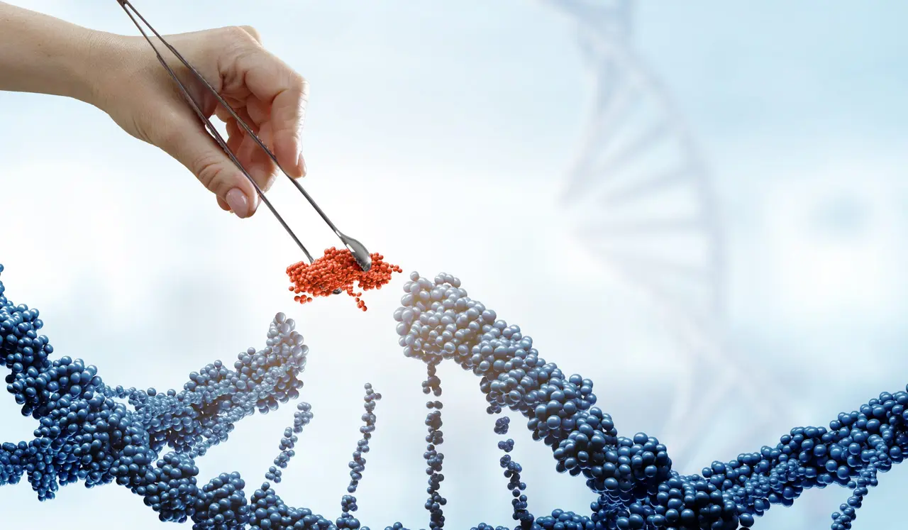 Gene Editing Concept.